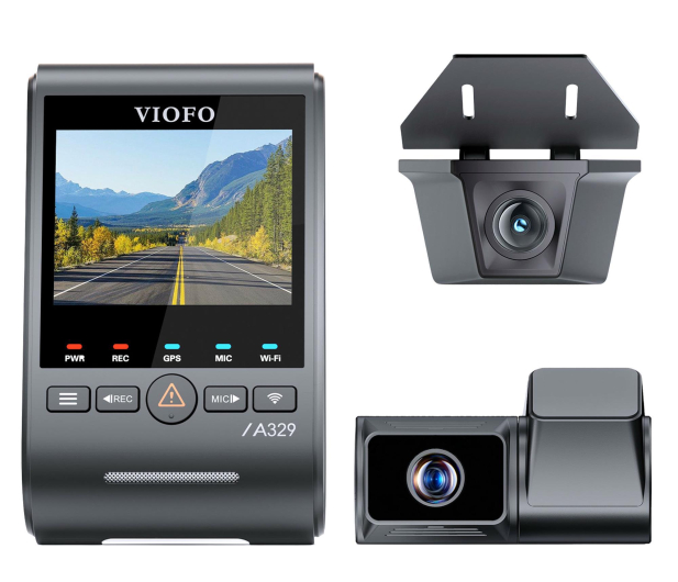 Viofo Rejestrator trasy A329TW 3CH GPS - 1358828 - zdjęcie 2